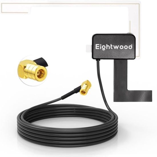 Antenne Dab Antenne Voiture SMB Plug Dab + Antenne Autoradio Numérique Antenne Verre SMB 3