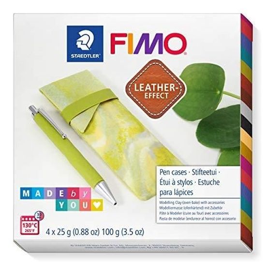 STAEDTLER FIMO, KIT ''TROUSSE EN MARBRE'', PÂTE À MODELER EFFET CUIR ...