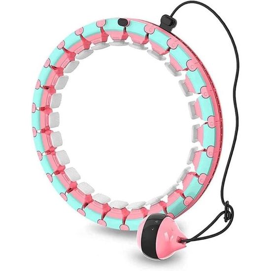 Hula Hoop Intelligent Lesté Et Réglable - 27 Nœuds Amovibles Fitness Gym