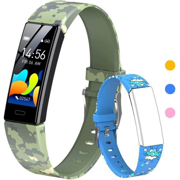 Montre Connectée Enfant,Smartwatch avec podomètres, Moniteur de