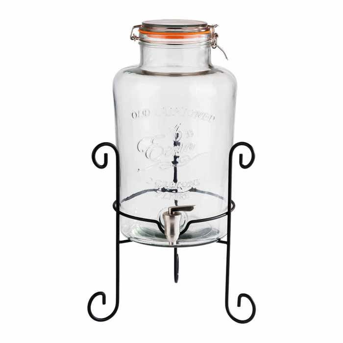 Distributeur De Jus En Libre-Service Fontaine Cruche En Verre Avec Robinet 7L