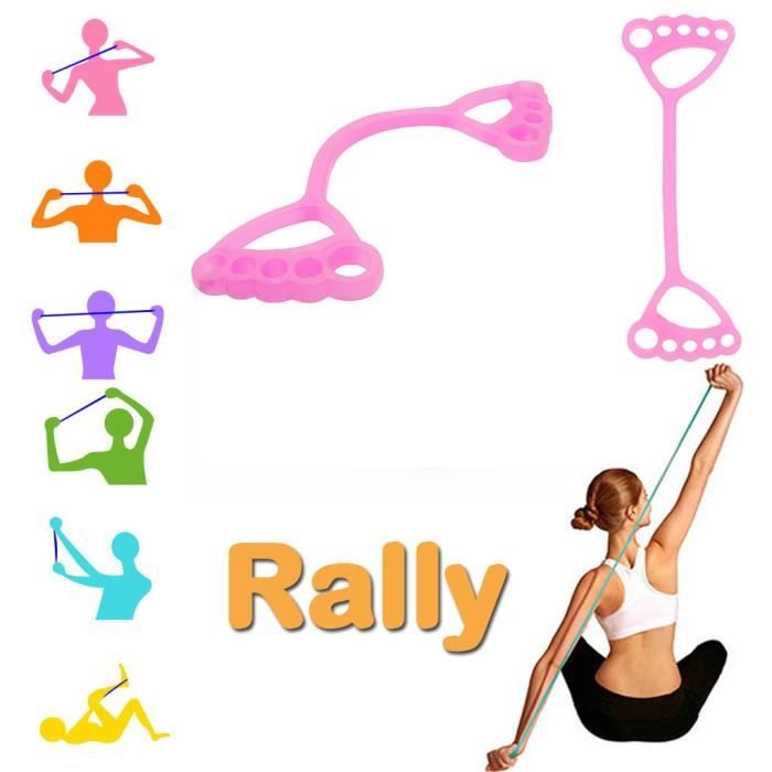 Bande de résistance Yoga Pilates Corde de traction élastique Fitness Bande de résistance en silicone WJY200416116PK_4807