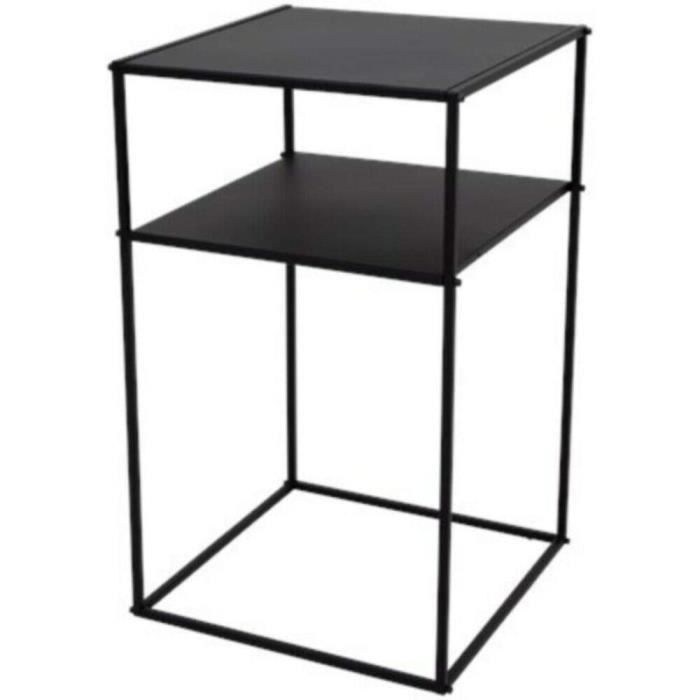 FERMO Table DESSERTE Console Metal Noir Design Basse APPOINT Industrielle Design Chevet