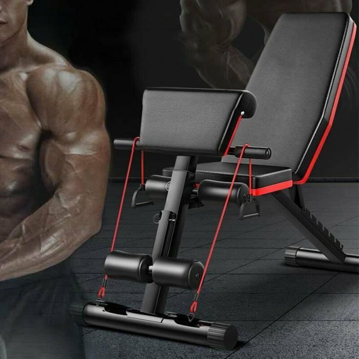 Sit Up Bench - Banc de musculation d'exercice inclinable / déclinable réglable et pliable,AB Bench Workout Trainer Fitness Equipment