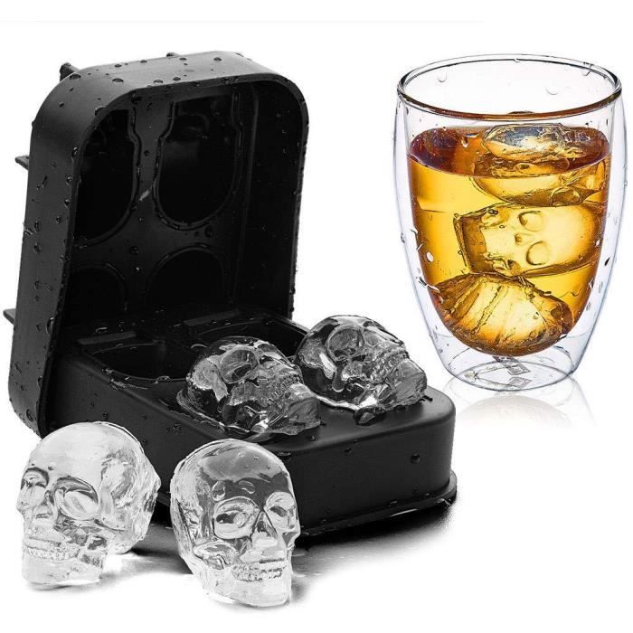 3D Moule Cube Plateau Gel De Silice Créatif Modèle De Crème Glacée DIY Moulé Au Chocolat Inoffensif Potable Congelé Bloc De 4 Palais