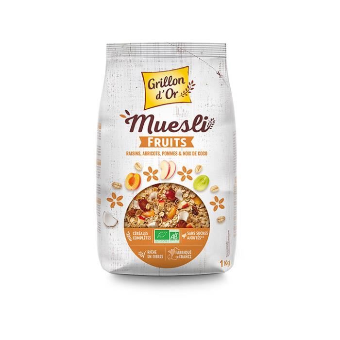 Grillon d'or - Muesli fruits 1kg