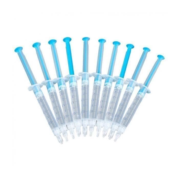 10Pcs Gel de blanchiment des dents utile Blanchiment dentaire de peroxyde Kit de soins dentaires
