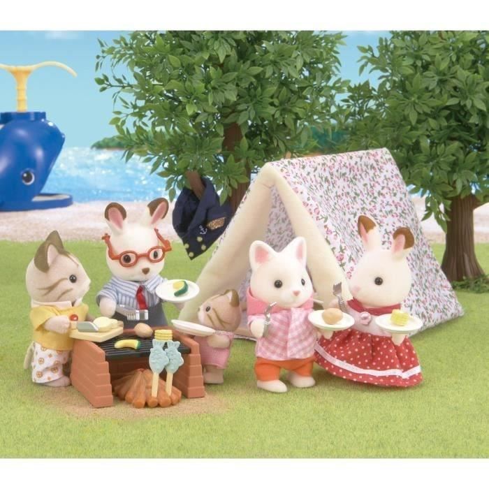 SYLVANIAN FAMILIES 5209 - Mobilier De Poupée - Set Camping de Bord de Mer-multicolore