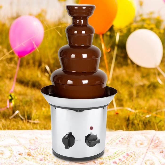 FONTAINE A CHOCOLAT 4 niveaux électrique machine à fondre au chocolat fondue -prise UE 220V -RAI
