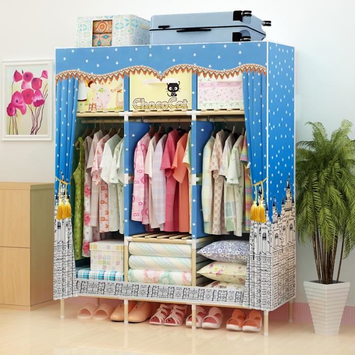 Armoire Tissu Bleu