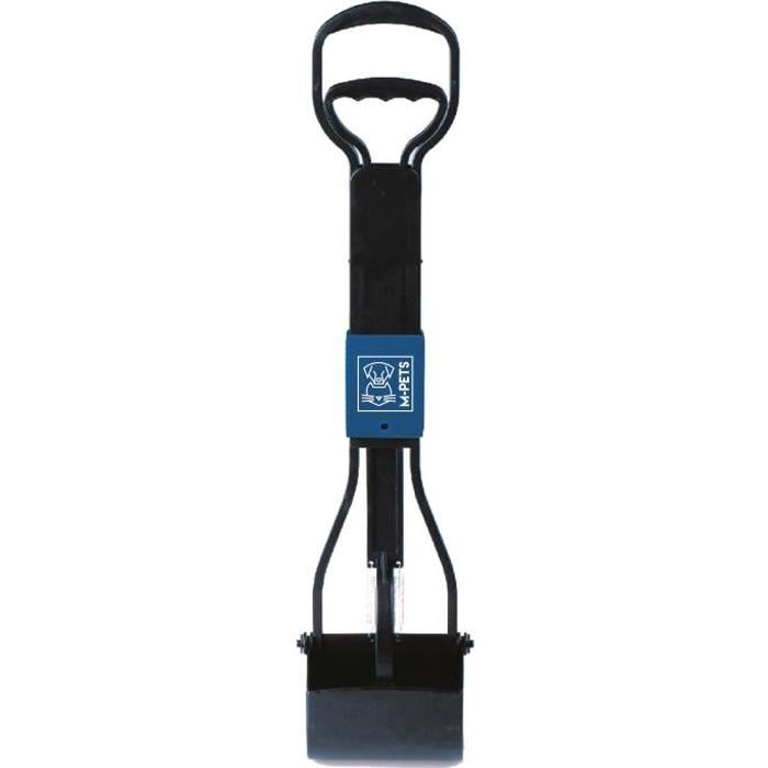 M-PETS Pelle à déjection pliable Waste Scoop - 66x15,5x13,5cm - Noir et bleu - Pour chien