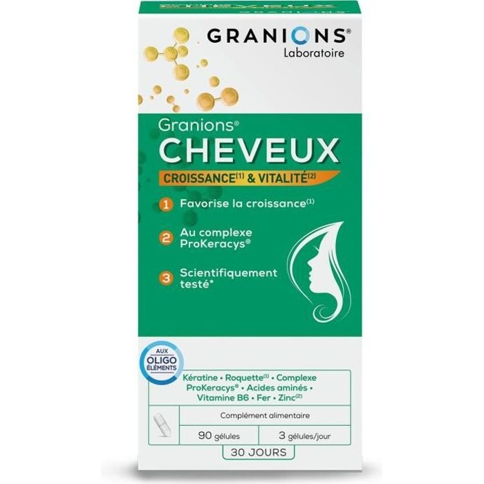 Granions Cheveux 90 gélules