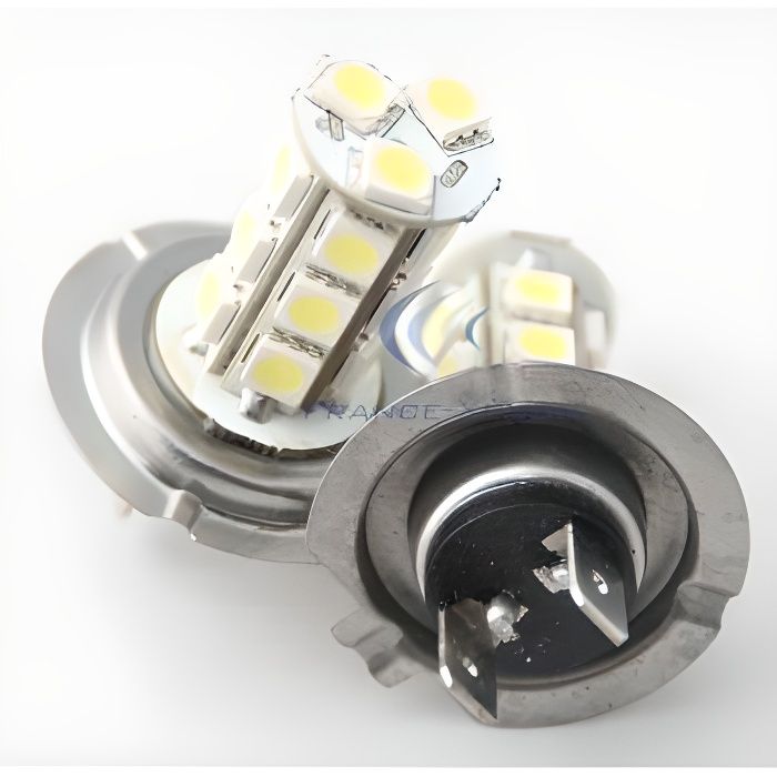 2 x Ampoules H7 LED SMD 18 LED