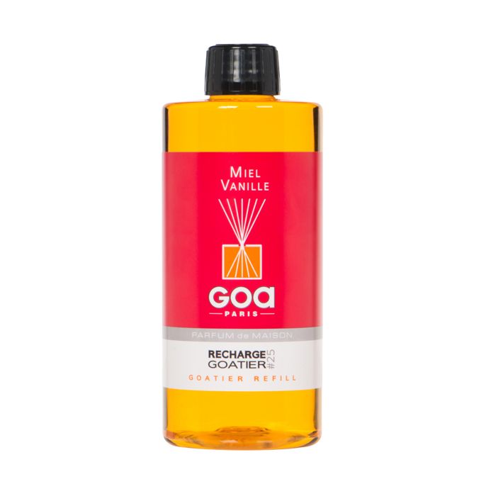 Parfum d'intérieur Recharge goatier 500 ml miel vanille goa Multicolore