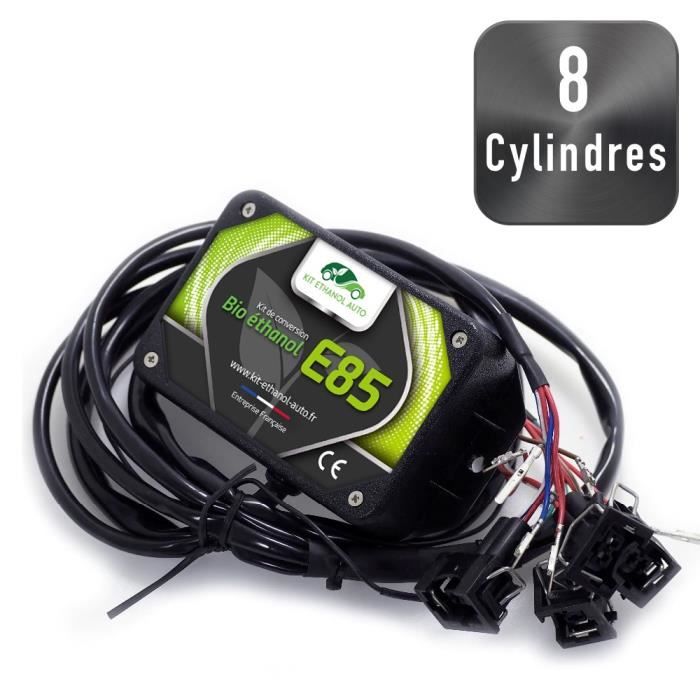 [ Kit 8 Cylindres - Connecteurs Bosch EV1 ] Kit Conversion Ethanol E85 véhicules 8 cylindres + Inter