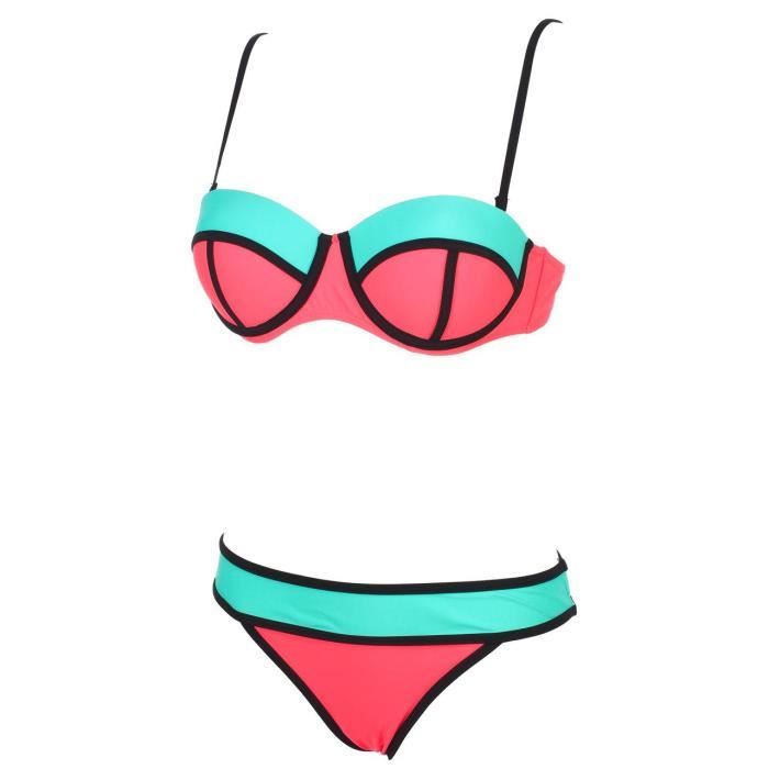 Maillot bain 2 pièces Appa corail 2p - Culture sud