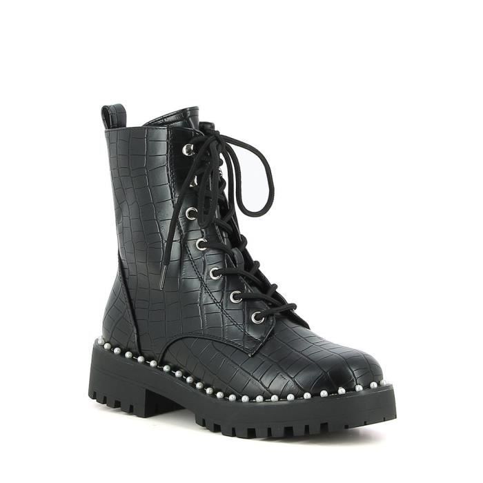 Boots croco et perles