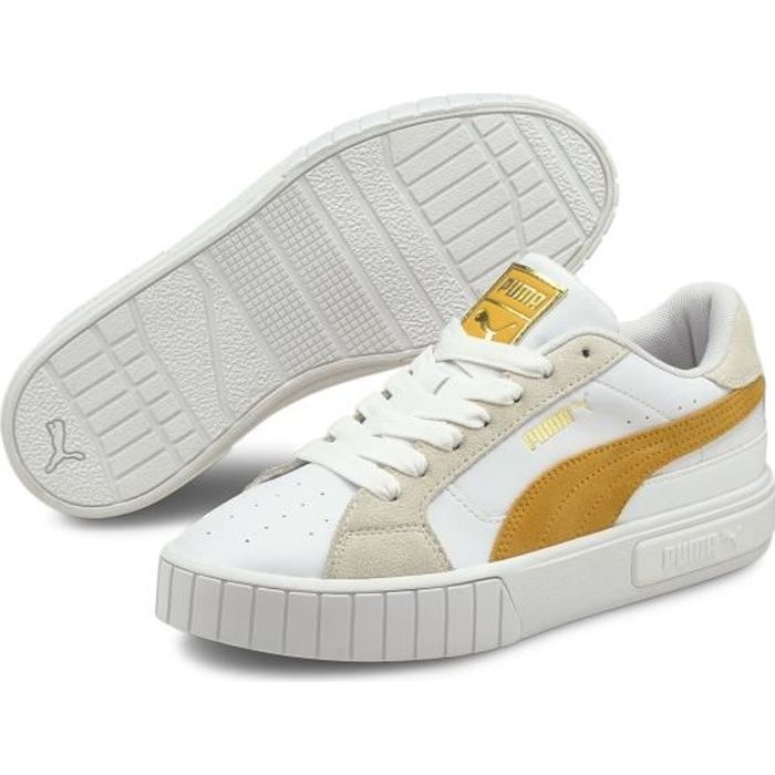 Chaussures de lifestyle femme Puma Cali Star Mix - blanc/jaune - 37,5