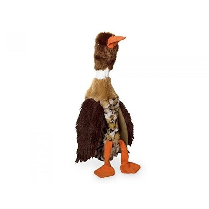 NOBBY JOUET CANARD EN PELUCHE NON-REMBOURRÉ POUR CHIEN BRUN 30 CM