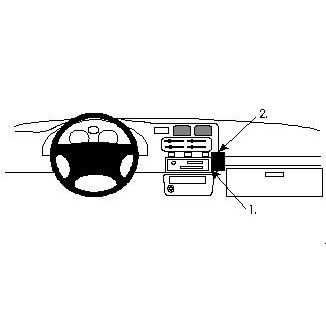 Fixation voiture Brodit Proclip Toyota RAV 4