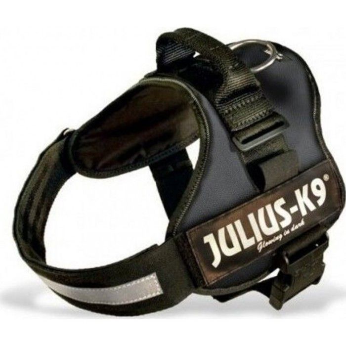 Harnais Power Julius-K9 - 0 - M-L : 58-76 cm-40 mm - Noir - Pour chien