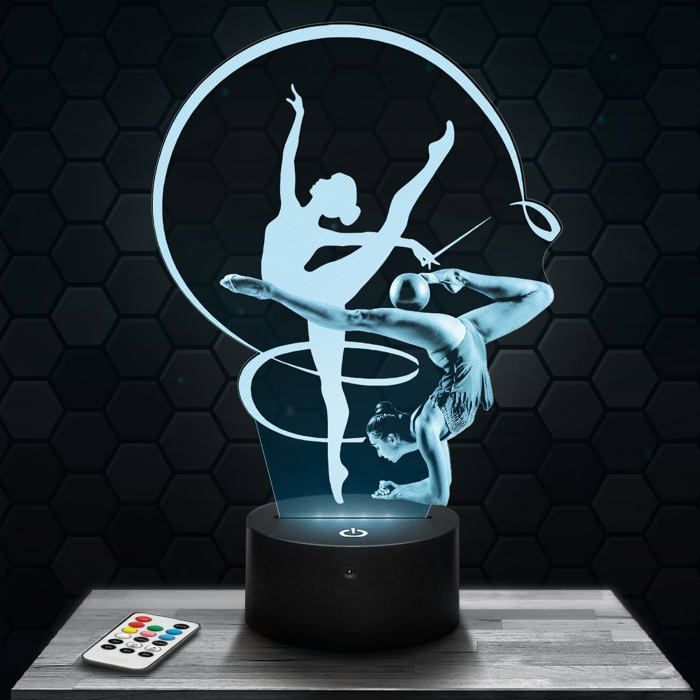 Lampe 3D Dark S - Deco Chambre Gamer, Veilleuse Gaming, Idée Cadeau Adolescent Original