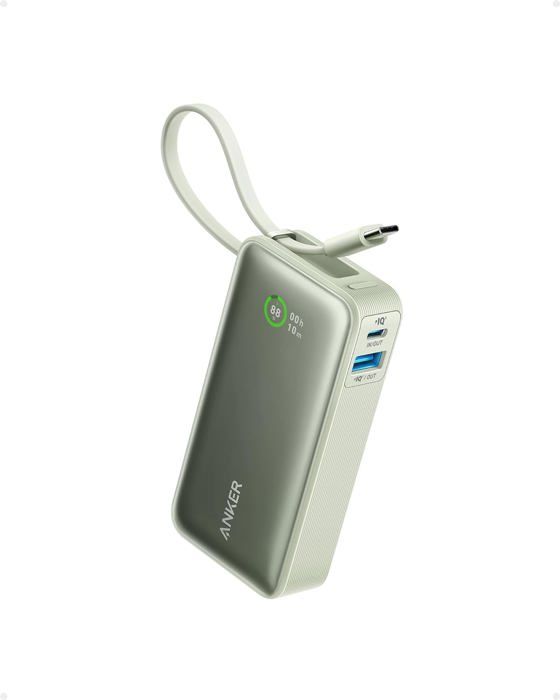 PowerBank 10000 MAh 22,5W - Charge Rapide PD, 4 Câbles Intégrés, Compact Et Léger, Idéal Pour IPhone, Samsung, IPad