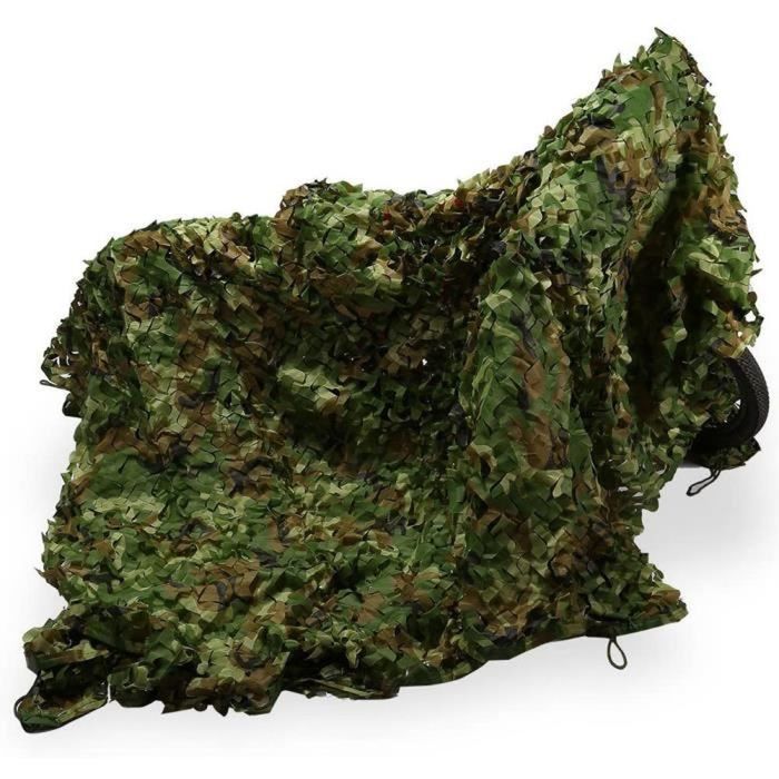 Filet de camouflage militaire Oxford 210D Chasse jardin Résistant réaliste Vert 2X2 M - Filets de camouflage (13344761