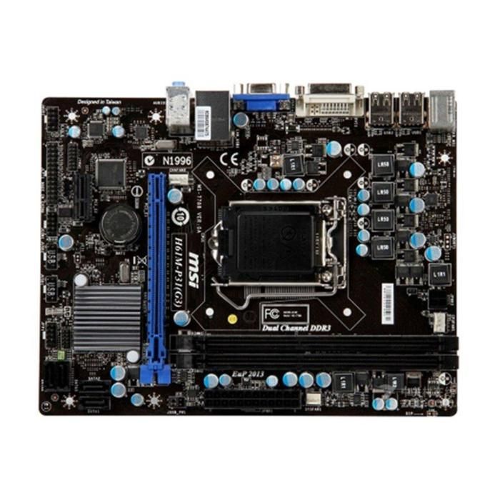 Carte mère MSI H61M-P31(G3) Intel H61 LGA 1155 2xDDR3 SDRAM 16 Go Micro ATX - Msi