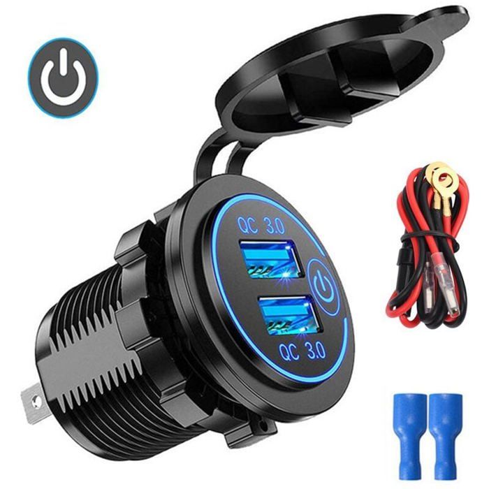 Chargeur Allume-cigare Nedis - 1 Port USB, 12-24V - Pour Smartphone/tablette - Neuf