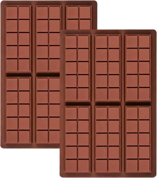 Lot De 2 Moules à Chocolat En Silicone Joyek – 24 Alvéoles, Sans BPA