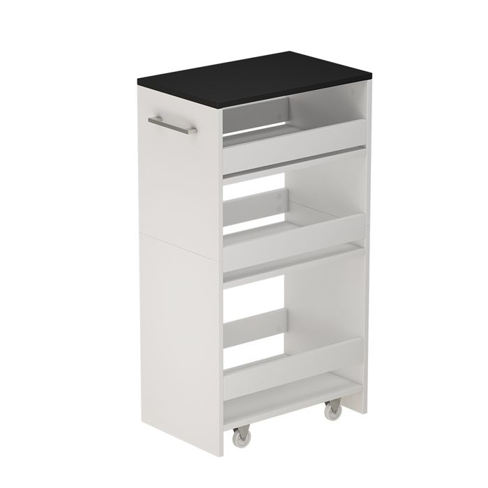 Caisson à roulettes Rivo 30x84.8cm Blanc/Anthracite Vicco 51716