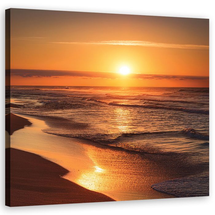 Tableau Sur Toile Paysage Coucher De Soleil - Décoration Murale Intérieure - Poster Canvas Sans Cadre