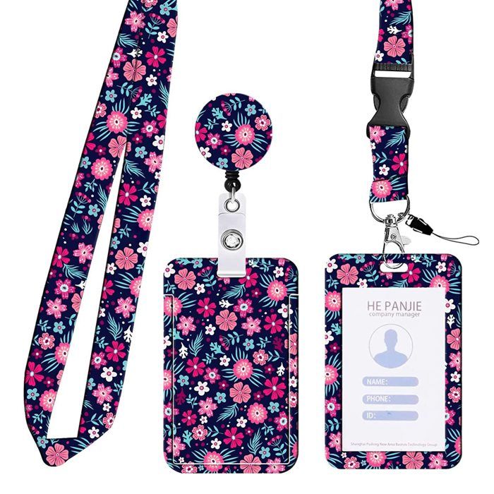 OXYEFEI 2pcs Porte Badge Personnalisé Photo 7x11cm - Porte-Badge Travail Customisable