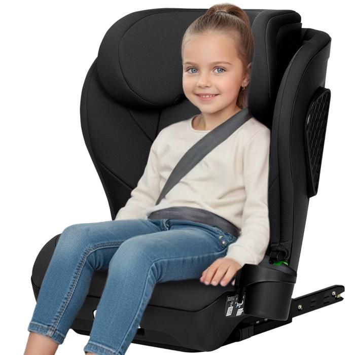 Siège-auto 100-150cm LIONELO Neal i-Size - ISOFIX - Porte-gobelet - Assise large - Inclinable - Groupe 2/3 - Noir
