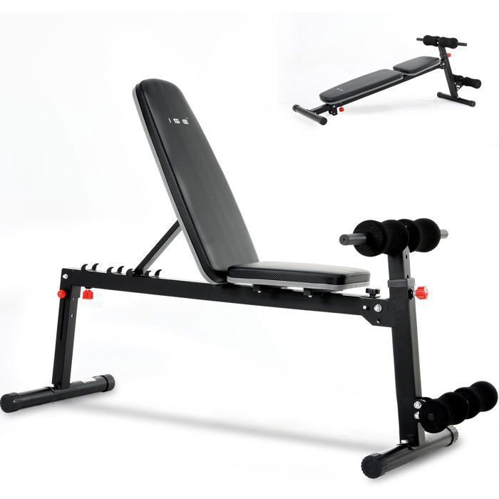Banc de Musculation - ISE - SY-5908 - Réglable - Capacité 150KG - Multi-positions