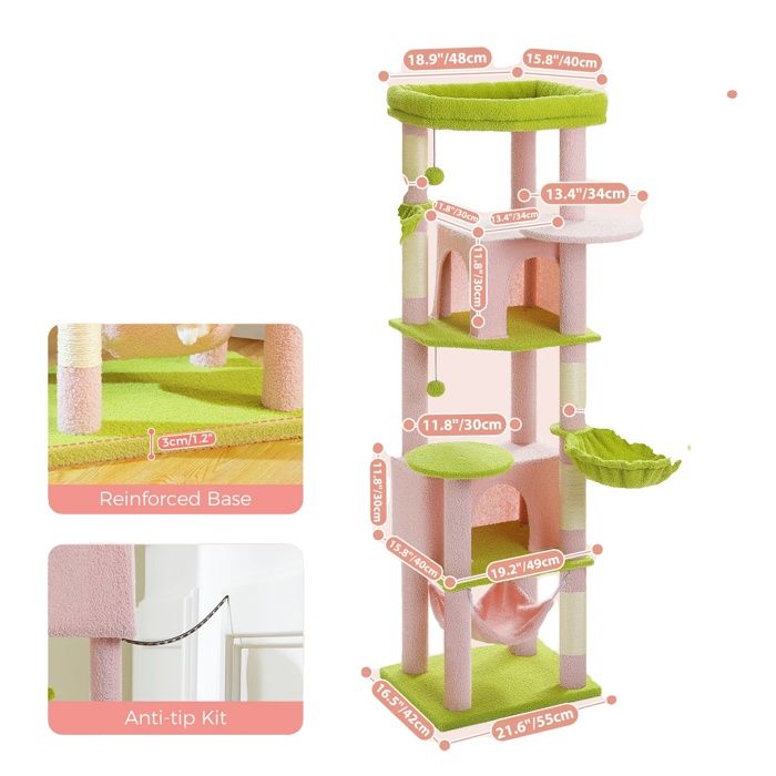 Meilleurs prix pour Arbre à chat de luxe perchoir supérieur extra-large deux condos spacieux AMT0304PK XL