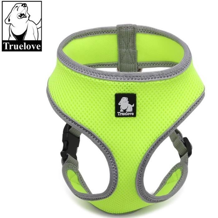 Comparer les prix de Harnais pour Chien - XL - JAUNE FLUO - Nylon - Respirant - Confortable-keeper