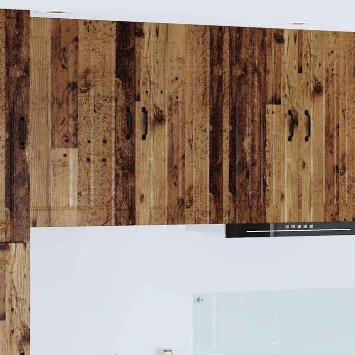 Meuble mural de cuisine - vidaXL - Bois Ancien - 40x31x80 cm - Marron