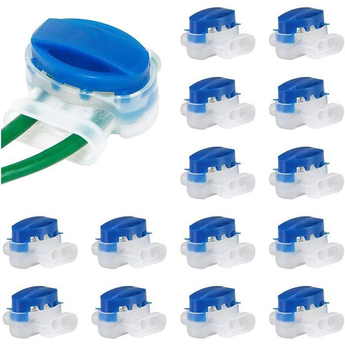Lot de 20 connecteurs de câble étanches pour fils électriques pour tondeuse à gazon robotisée et système dirrigation.