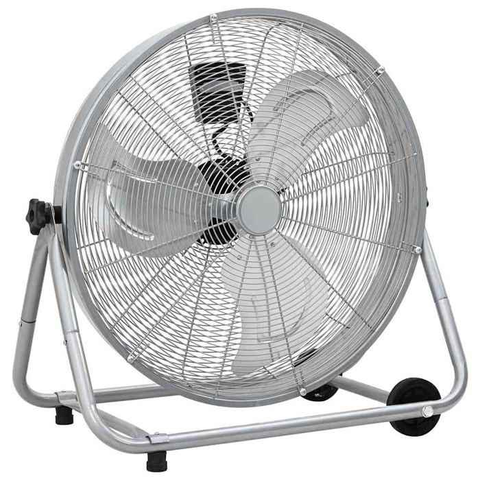 Ventilateur À Roulettes vidaXL – 3 Vitesses, Aluminium - vue 2