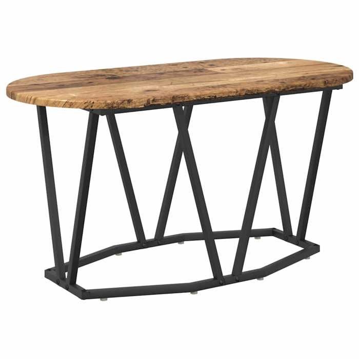 En PromotionTable basse(1 PC) - SHIELD - Support 30 kg - table du canapé - Bois Ancien 80x40x40.5 cm T90140