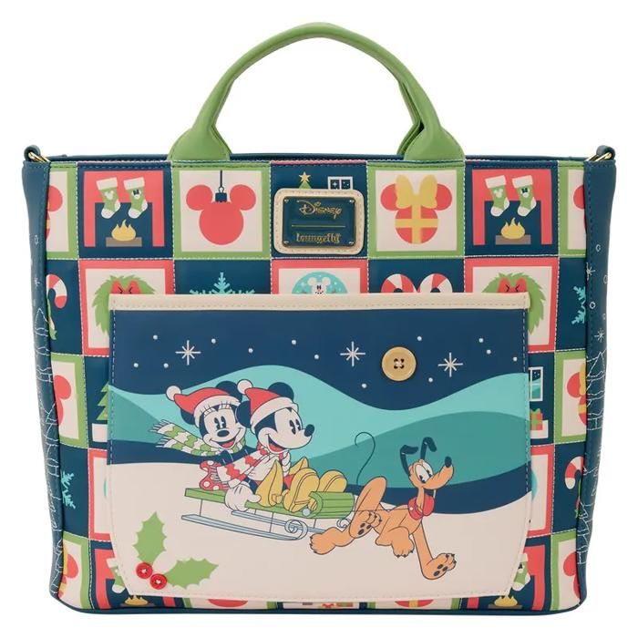 Sac à main Loungefly Disney Mickey & Minnie Holiday