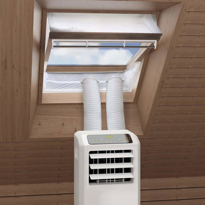Tissu disolation pour fenêtre à pivot central 381–460 cm – kit 2×230 cm pour climatiseur mobile