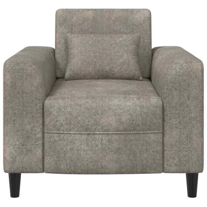 Fauteuil - vidaXL - gris clair - tissu - 90x88x85 cm - Avec accoudoirs - Avec dossier - Charge maximale 110 kg 70979
