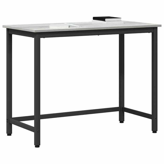 Meuble de bureau - VIDAXL - Top table Gris Sonoma 80 x 50 x 76 5 cm - Bois dingénierie et acier LV2666