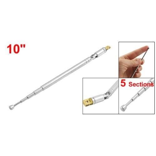 Antenne Télescopique 6 Sections 60cm - Pour Radio, TV, Voiture & Télécommande