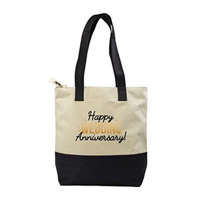 Sac De Voyage Daljl Joyeux Anniversaire De Mariage Reutilisable Prime Ecologique 100 Sac Shopper Fourre Tout En Coton Pour La Vie