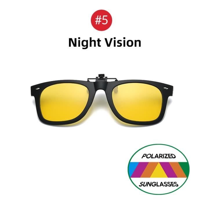 Lunettes de soleil de vision nocturne anti-UV pour hommes