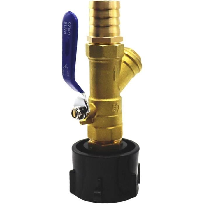 Adaptateur De Réservoir IBC S60x6 - Sortie 20/25/32 Mm, Filetage BSPF - Pour Raccordement Tuyau D'arrosage, Récupération D'eau - 8